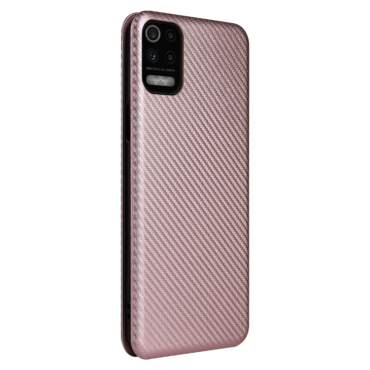 Carbon Fiber Texture Magnetic Horizontal Flip TPU + PC + PU Leather Case with Card Slot, For LG K53, For LG Stylo 7 5G, For Xiaomi Redmi K40 / K40 Pro, For Motorola Moto G30 / G10