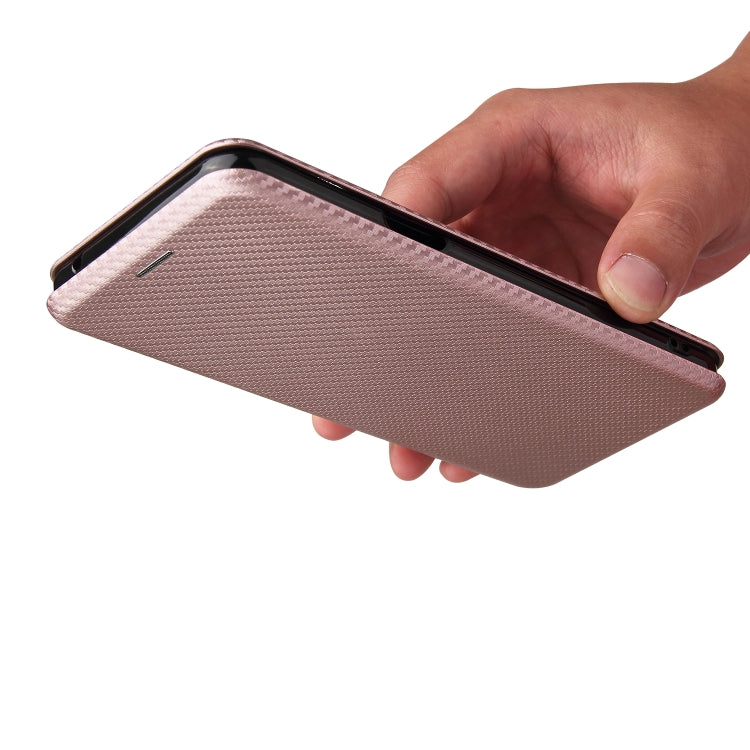 Carbon Fiber Texture Magnetic Horizontal Flip TPU + PC + PU Leather Case with Card Slot, For LG K53, For LG Stylo 7 5G, For Xiaomi Redmi K40 / K40 Pro, For Motorola Moto G30 / G10