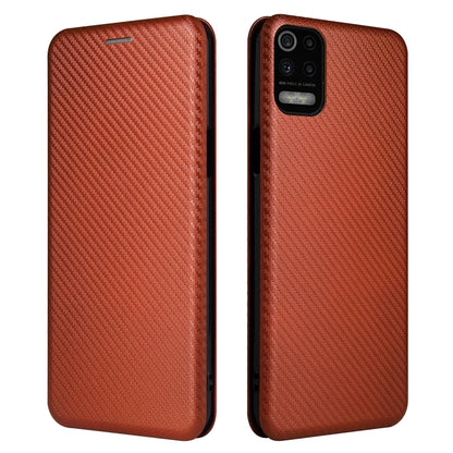 Carbon Fiber Texture Magnetic Horizontal Flip TPU + PC + PU Leather Case with Card Slot, For LG K53, For LG Stylo 7 5G, For Xiaomi Redmi K40 / K40 Pro, For Motorola Moto G30 / G10