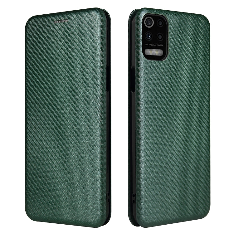 Carbon Fiber Texture Magnetic Horizontal Flip TPU + PC + PU Leather Case with Card Slot, For LG K53, For LG Stylo 7 5G, For Xiaomi Redmi K40 / K40 Pro, For Motorola Moto G30 / G10