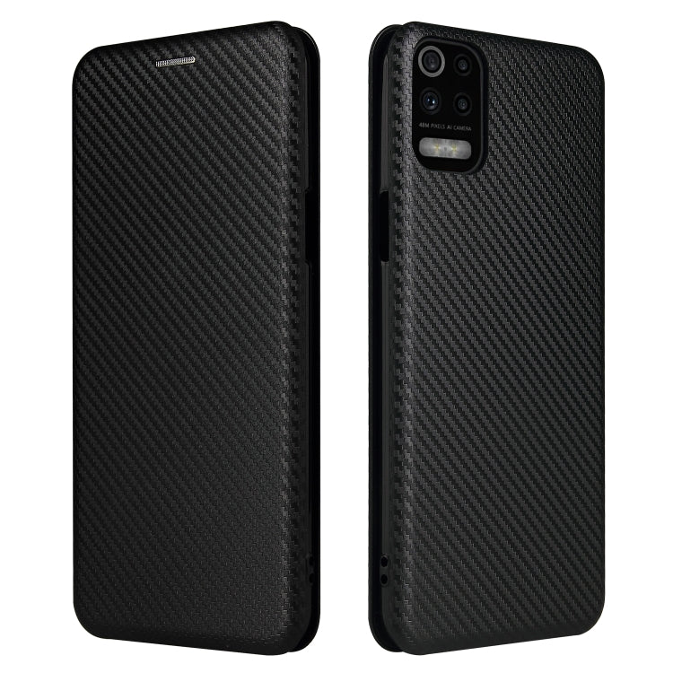 Carbon Fiber Texture Magnetic Horizontal Flip TPU + PC + PU Leather Case with Card Slot, For LG K53, For LG Stylo 7 5G, For Xiaomi Redmi K40 / K40 Pro, For Motorola Moto G30 / G10