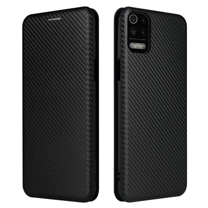 Carbon Fiber Texture Magnetic Horizontal Flip TPU + PC + PU Leather Case with Card Slot, For LG K53, For LG Stylo 7 5G, For Xiaomi Redmi K40 / K40 Pro, For Motorola Moto G30 / G10