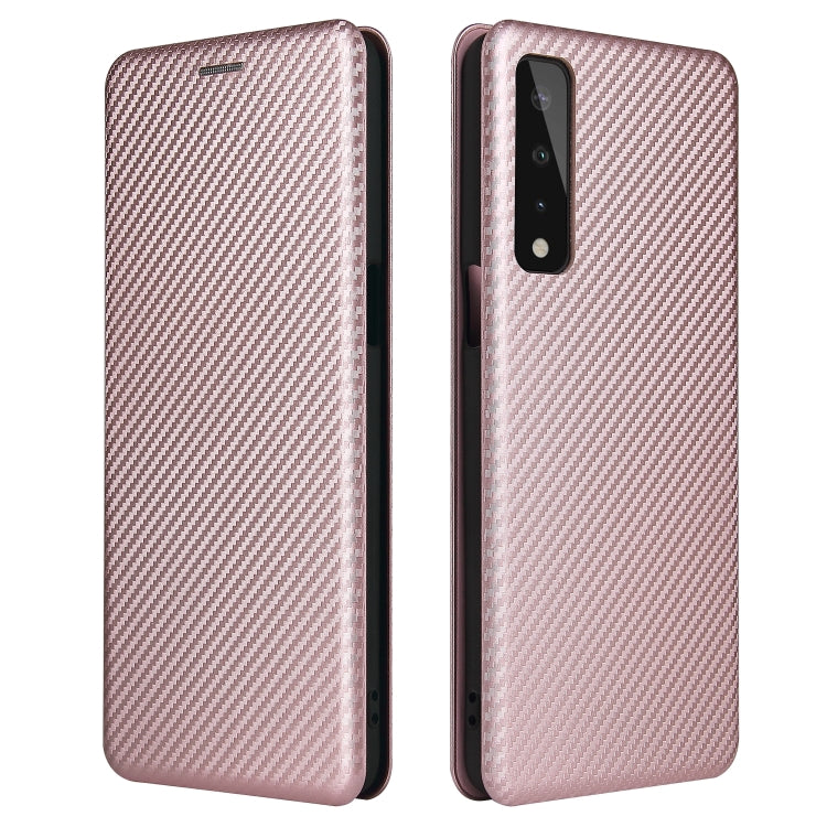 Carbon Fiber Texture Magnetic Horizontal Flip TPU + PC + PU Leather Case with Card Slot, For LG K53, For LG Stylo 7 5G, For Xiaomi Redmi K40 / K40 Pro, For Motorola Moto G30 / G10