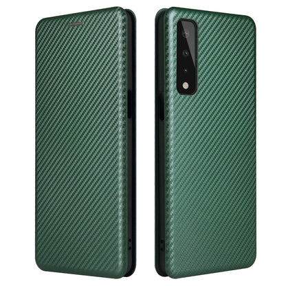 Carbon Fiber Texture Magnetic Horizontal Flip TPU + PC + PU Leather Case with Card Slot, For LG K53, For LG Stylo 7 5G, For Xiaomi Redmi K40 / K40 Pro, For Motorola Moto G30 / G10