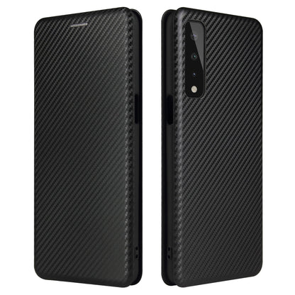 Carbon Fiber Texture Magnetic Horizontal Flip TPU + PC + PU Leather Case with Card Slot, For LG K53, For LG Stylo 7 5G, For Xiaomi Redmi K40 / K40 Pro, For Motorola Moto G30 / G10