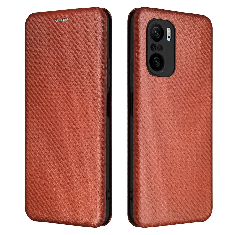Carbon Fiber Texture Magnetic Horizontal Flip TPU + PC + PU Leather Case with Card Slot, For LG K53, For LG Stylo 7 5G, For Xiaomi Redmi K40 / K40 Pro, For Motorola Moto G30 / G10