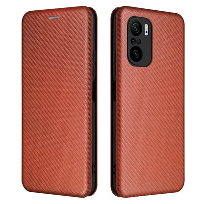 Carbon Fiber Texture Magnetic Horizontal Flip TPU + PC + PU Leather Case with Card Slot, For LG K53, For LG Stylo 7 5G, For Xiaomi Redmi K40 / K40 Pro, For Motorola Moto G30 / G10