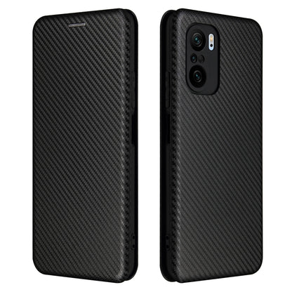 Carbon Fiber Texture Magnetic Horizontal Flip TPU + PC + PU Leather Case with Card Slot, For LG K53, For LG Stylo 7 5G, For Xiaomi Redmi K40 / K40 Pro, For Motorola Moto G30 / G10
