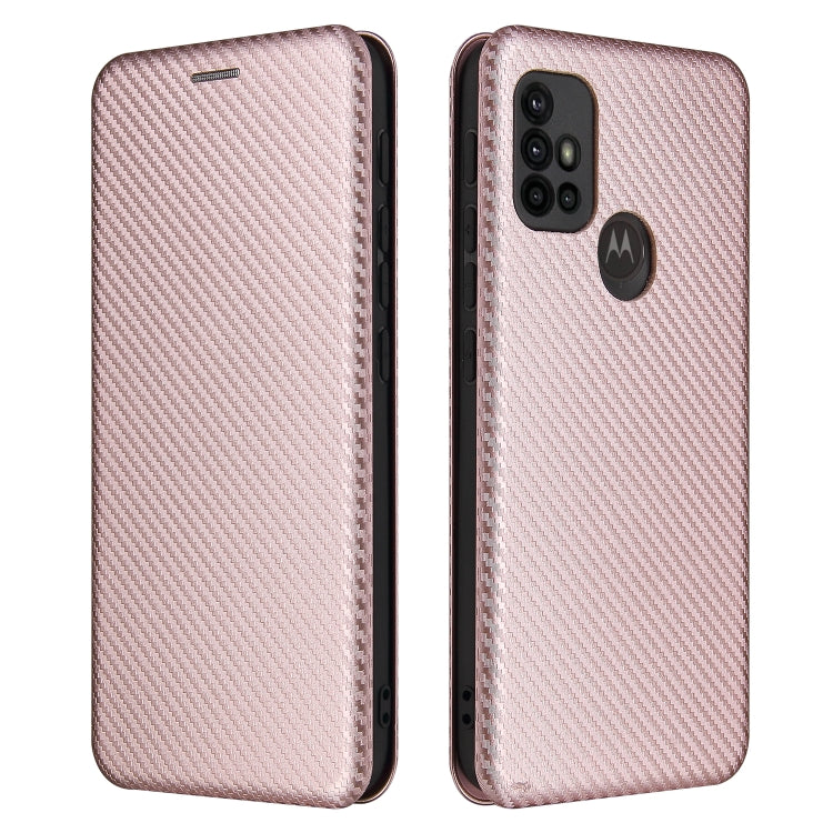 Carbon Fiber Texture Magnetic Horizontal Flip TPU + PC + PU Leather Case with Card Slot, For LG K53, For LG Stylo 7 5G, For Xiaomi Redmi K40 / K40 Pro, For Motorola Moto G30 / G10