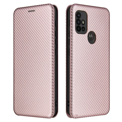 Carbon Fiber Texture Magnetic Horizontal Flip TPU + PC + PU Leather Case with Card Slot, For LG K53, For LG Stylo 7 5G, For Xiaomi Redmi K40 / K40 Pro, For Motorola Moto G30 / G10