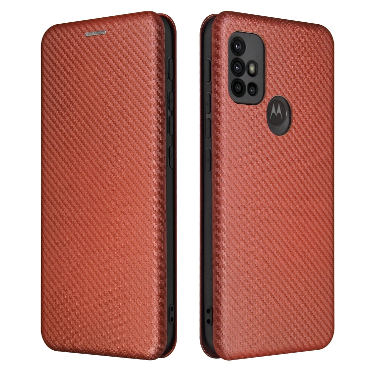 Carbon Fiber Texture Magnetic Horizontal Flip TPU + PC + PU Leather Case with Card Slot, For LG K53, For LG Stylo 7 5G, For Xiaomi Redmi K40 / K40 Pro, For Motorola Moto G30 / G10
