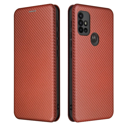 Carbon Fiber Texture Magnetic Horizontal Flip TPU + PC + PU Leather Case with Card Slot, For LG K53, For LG Stylo 7 5G, For Xiaomi Redmi K40 / K40 Pro, For Motorola Moto G30 / G10