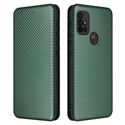 Carbon Fiber Texture Magnetic Horizontal Flip TPU + PC + PU Leather Case with Card Slot, For LG K53, For LG Stylo 7 5G, For Xiaomi Redmi K40 / K40 Pro, For Motorola Moto G30 / G10