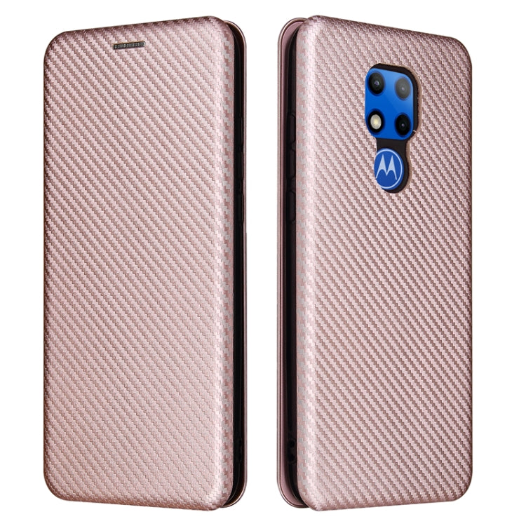 Carbon Fiber Texture Magnetic Horizontal Flip TPU + PC + PU Leather Case with Card Slot, For Motorola Moto G Play 2021, For ZTE Axon 20 5G / 4G