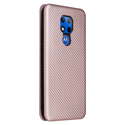 Carbon Fiber Texture Magnetic Horizontal Flip TPU + PC + PU Leather Case with Card Slot, For Motorola Moto G Play 2021, For ZTE Axon 20 5G / 4G