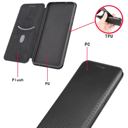 Carbon Fiber Texture Magnetic Horizontal Flip TPU + PC + PU Leather Case with Card Slot, For Motorola Moto G Play 2021, For ZTE Axon 20 5G / 4G