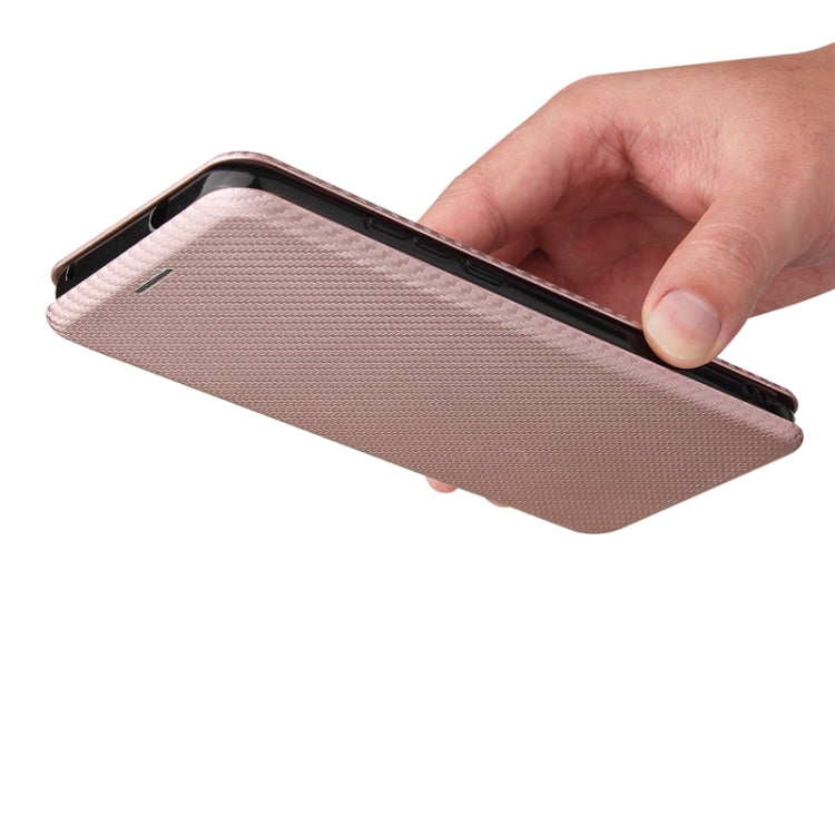 Carbon Fiber Texture Magnetic Horizontal Flip TPU + PC + PU Leather Case with Card Slot, For Motorola Moto G Play 2021, For ZTE Axon 20 5G / 4G