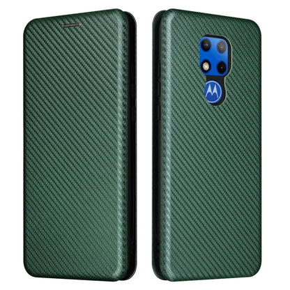 Carbon Fiber Texture Magnetic Horizontal Flip TPU + PC + PU Leather Case with Card Slot, For Motorola Moto G Play 2021, For ZTE Axon 20 5G / 4G