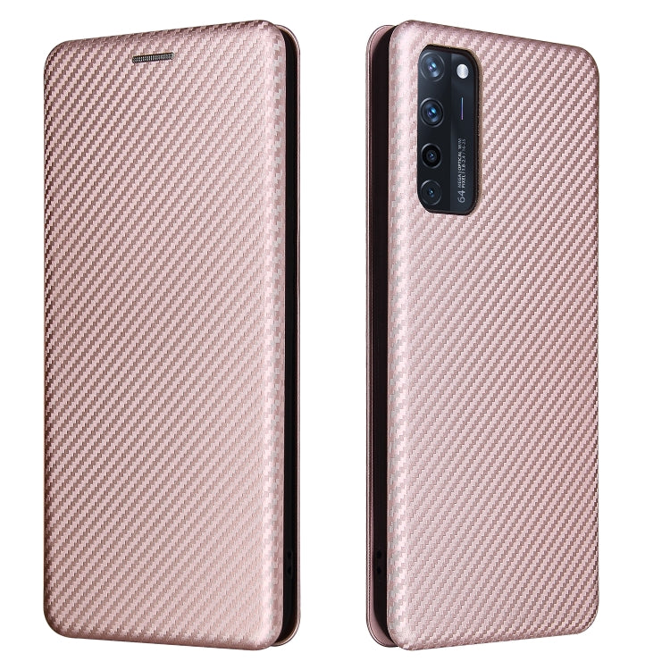 Carbon Fiber Texture Magnetic Horizontal Flip TPU + PC + PU Leather Case with Card Slot, For Motorola Moto G Play 2021, For ZTE Axon 20 5G / 4G