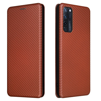 Carbon Fiber Texture Magnetic Horizontal Flip TPU + PC + PU Leather Case with Card Slot, For Motorola Moto G Play 2021, For ZTE Axon 20 5G / 4G
