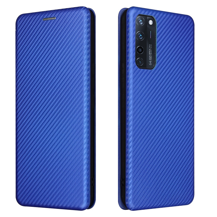 Carbon Fiber Texture Magnetic Horizontal Flip TPU + PC + PU Leather Case with Card Slot, For Motorola Moto G Play 2021, For ZTE Axon 20 5G / 4G
