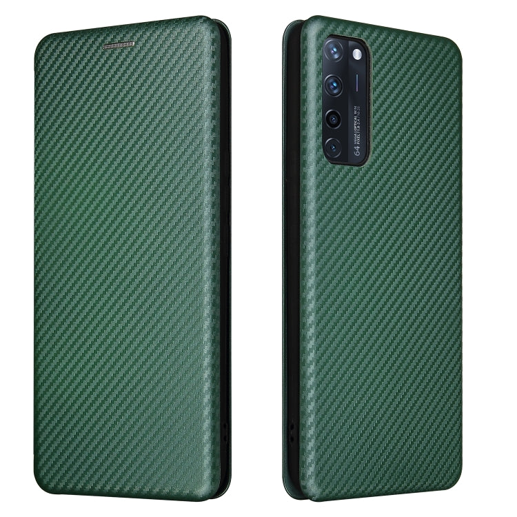 Carbon Fiber Texture Magnetic Horizontal Flip TPU + PC + PU Leather Case with Card Slot, For Motorola Moto G Play 2021, For ZTE Axon 20 5G / 4G