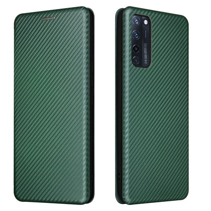 Carbon Fiber Texture Magnetic Horizontal Flip TPU + PC + PU Leather Case with Card Slot, For Motorola Moto G Play 2021, For ZTE Axon 20 5G / 4G