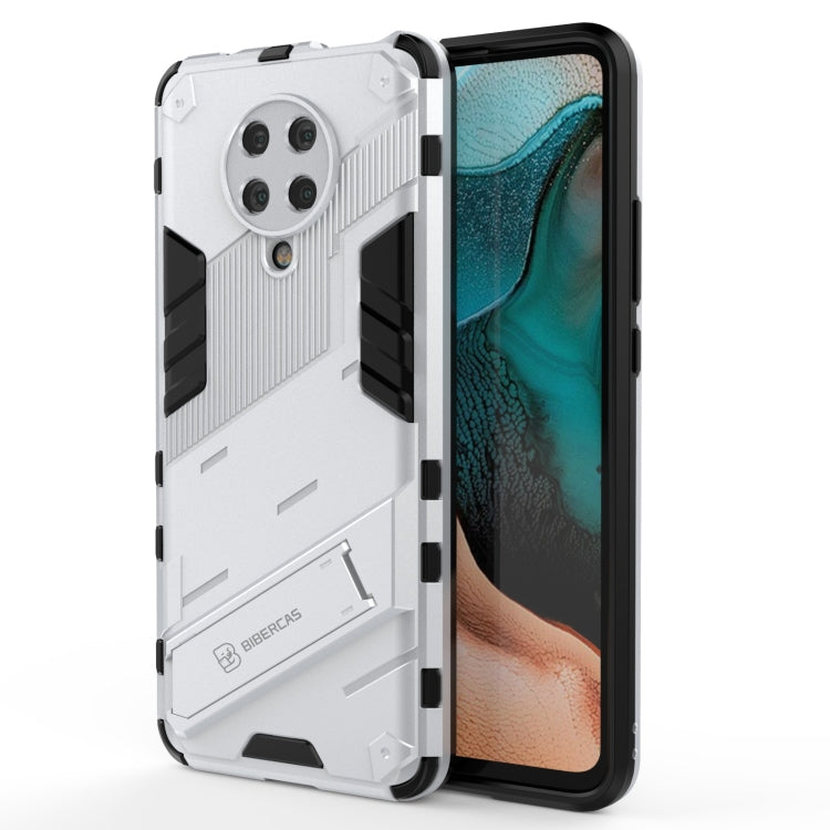 Punk Armor 2 in 1 PC + TPU Shockproof Case with Invisible Holder, For Xiaomi Redmi K30 Pro, For Xiaomi Redmi Note 9 4G, For Xiaomi Redmi 9C