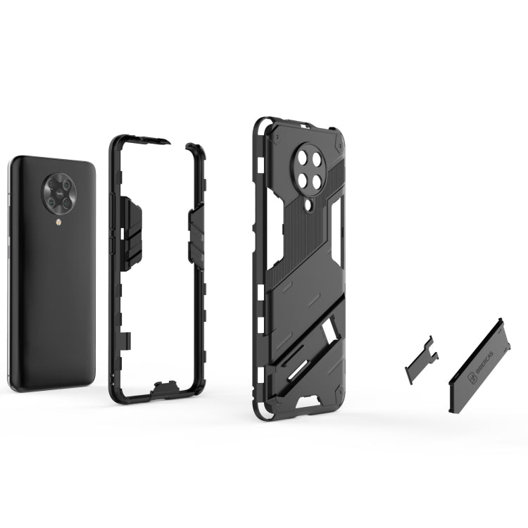 Punk Armor 2 in 1 PC + TPU Shockproof Case with Invisible Holder, For Xiaomi Redmi K30 Pro, For Xiaomi Redmi Note 9 4G, For Xiaomi Redmi 9C