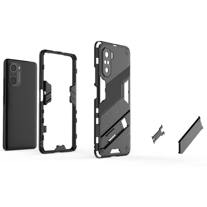 Punk Armor 2 in 1 PC + TPU Shockproof Case with Invisible Holder, For Xiaomi Redmi K40 / K40 Pro, For Xiaomi Redmi K30, For Xiaomi Redmi Note 9 5G
