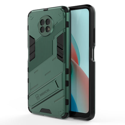 Punk Armor 2 in 1 PC + TPU Shockproof Case with Invisible Holder, For Xiaomi Redmi K40 / K40 Pro, For Xiaomi Redmi K30, For Xiaomi Redmi Note 9 5G