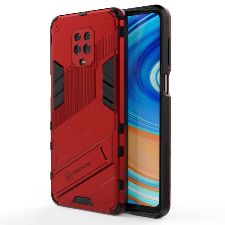 Punk Armor 2 in 1 PC + TPU Shockproof Case with Invisible Holder, For Xiaomi Redmi Note 9 Pro Max, For Xiaomi Poco M3
