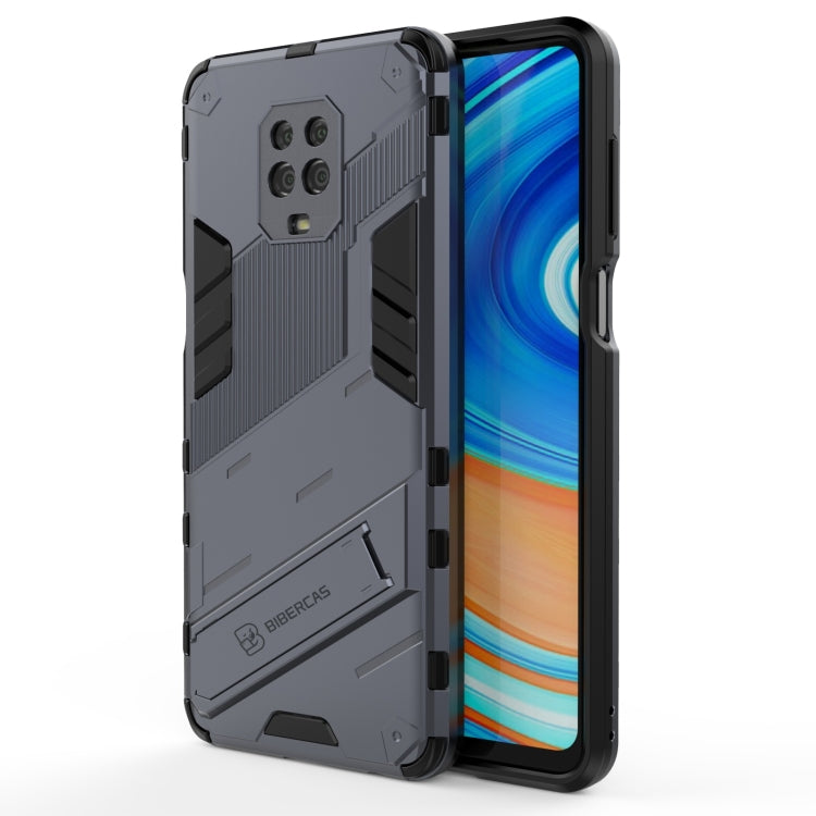 Punk Armor 2 in 1 PC + TPU Shockproof Case with Invisible Holder, For Xiaomi Redmi Note 9 Pro Max, For Xiaomi Poco M3