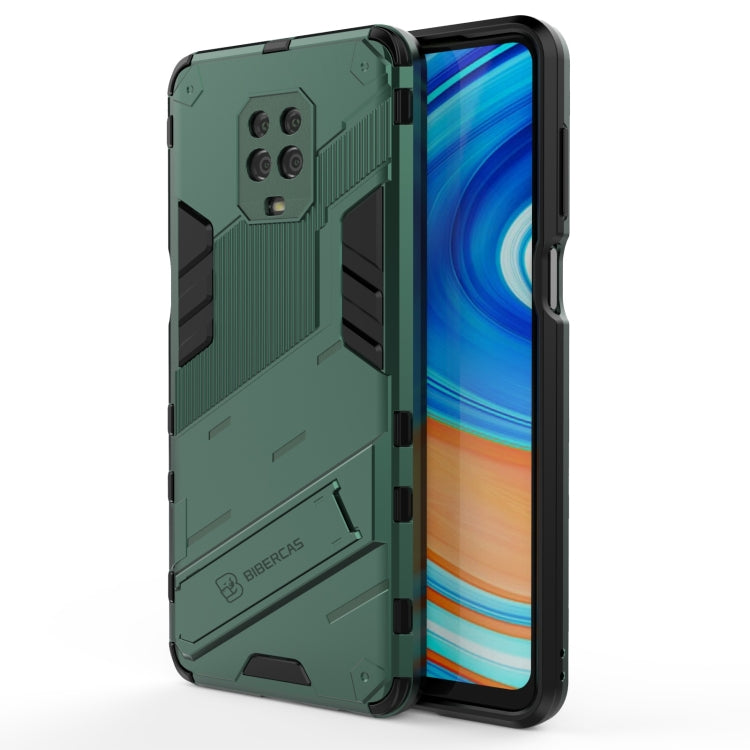 Punk Armor 2 in 1 PC + TPU Shockproof Case with Invisible Holder, For Xiaomi Redmi Note 9 Pro Max, For Xiaomi Poco M3