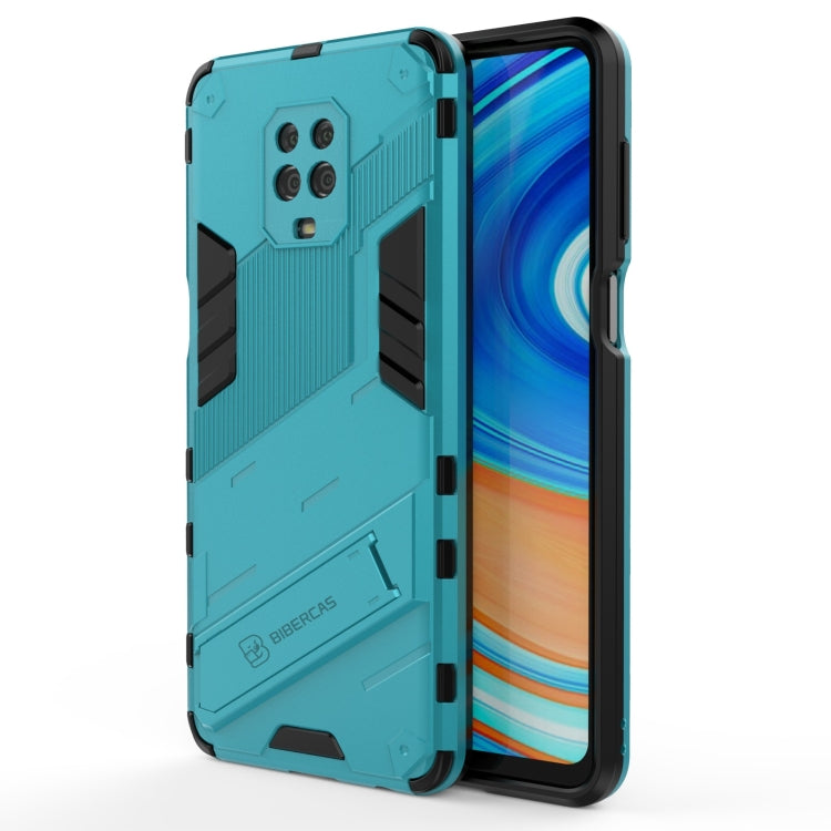 Punk Armor 2 in 1 PC + TPU Shockproof Case with Invisible Holder, For Xiaomi Redmi Note 9 Pro Max, For Xiaomi Poco M3