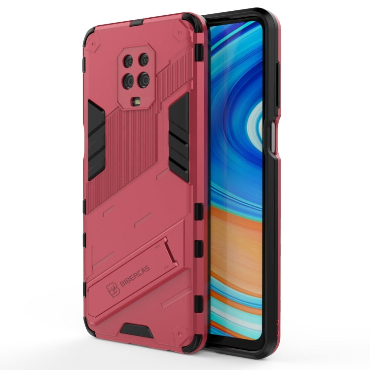 Punk Armor 2 in 1 PC + TPU Shockproof Case with Invisible Holder, For Xiaomi Redmi Note 9 Pro Max, For Xiaomi Poco M3