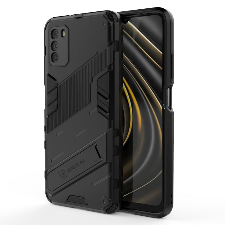 Punk Armor 2 in 1 PC + TPU Shockproof Case with Invisible Holder, For Xiaomi Redmi Note 9 Pro Max, For Xiaomi Poco M3