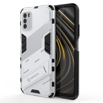 Punk Armor 2 in 1 PC + TPU Shockproof Case with Invisible Holder, For Xiaomi Redmi Note 9 Pro Max, For Xiaomi Poco M3