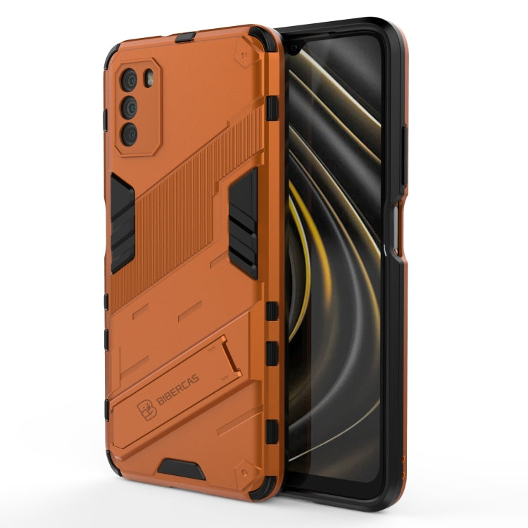 Punk Armor 2 in 1 PC + TPU Shockproof Case with Invisible Holder, For Xiaomi Redmi Note 9 Pro Max, For Xiaomi Poco M3