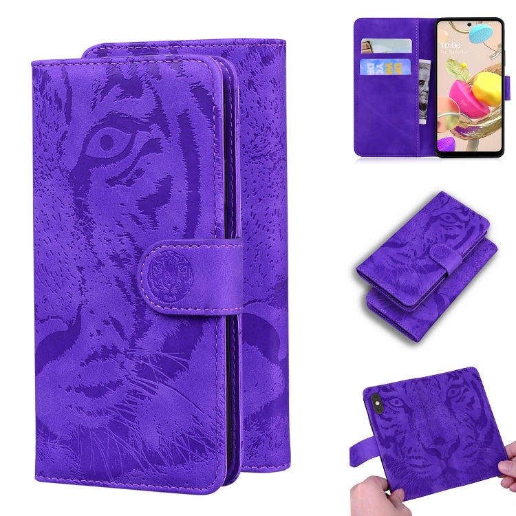 Tiger Embossing Pattern Horizontal Flip Leather Case with Holder & Card Slots & Wallet, For Xiaomi Mi 11, For LG K42, For Motorola Moto G Play (2021), For Samsung Galaxy A72 5G