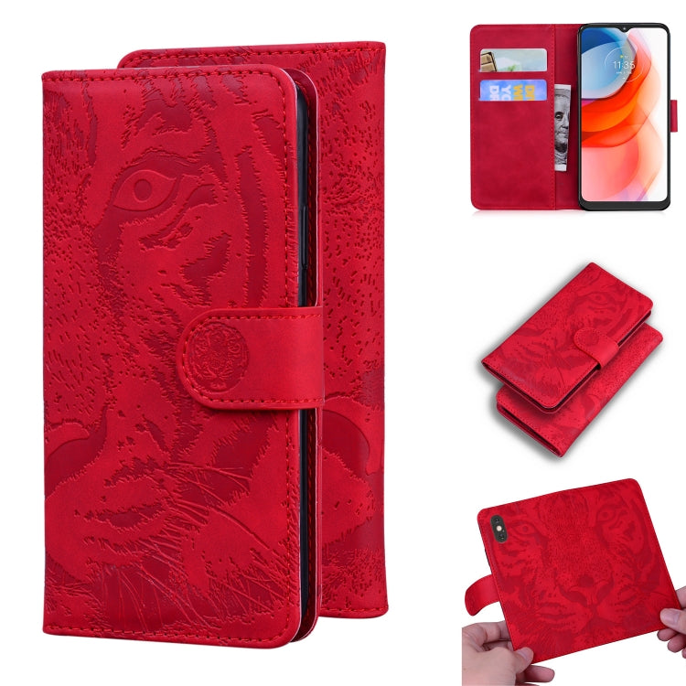 Tiger Embossing Pattern Horizontal Flip Leather Case with Holder & Card Slots & Wallet, For Xiaomi Mi 11, For LG K42, For Motorola Moto G Play (2021), For Samsung Galaxy A72 5G