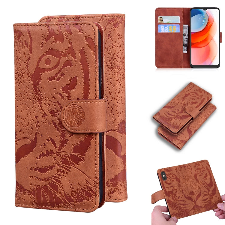 Tiger Embossing Pattern Horizontal Flip Leather Case with Holder & Card Slots & Wallet, For Xiaomi Mi 11, For LG K42, For Motorola Moto G Play (2021), For Samsung Galaxy A72 5G