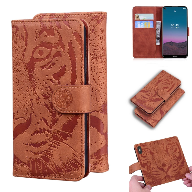 Tiger Embossing Pattern Horizontal Flip Leather Case with Holder & Card Slots & Wallet, For LG Velvet / G9, For Nokia 5.4, For OnePlus 9, For OnePlus 9 Pro