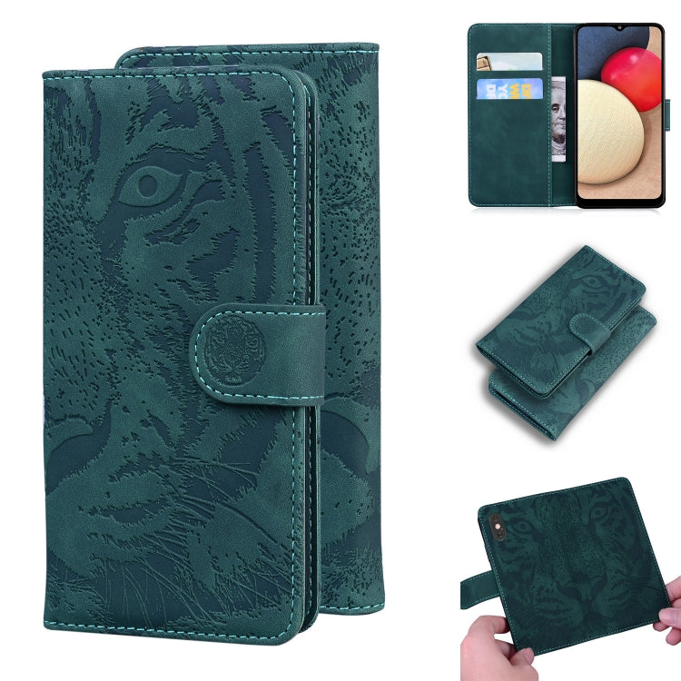 Tiger Embossing Pattern Horizontal Flip Leather Case with Holder & Card Slots & Wallet, For Motorola Moto G Power (2021), For Motorola Moto G Stylus (2021), For Samsung Galaxy A52 5G, For Samsung Galaxy A02s EU Version