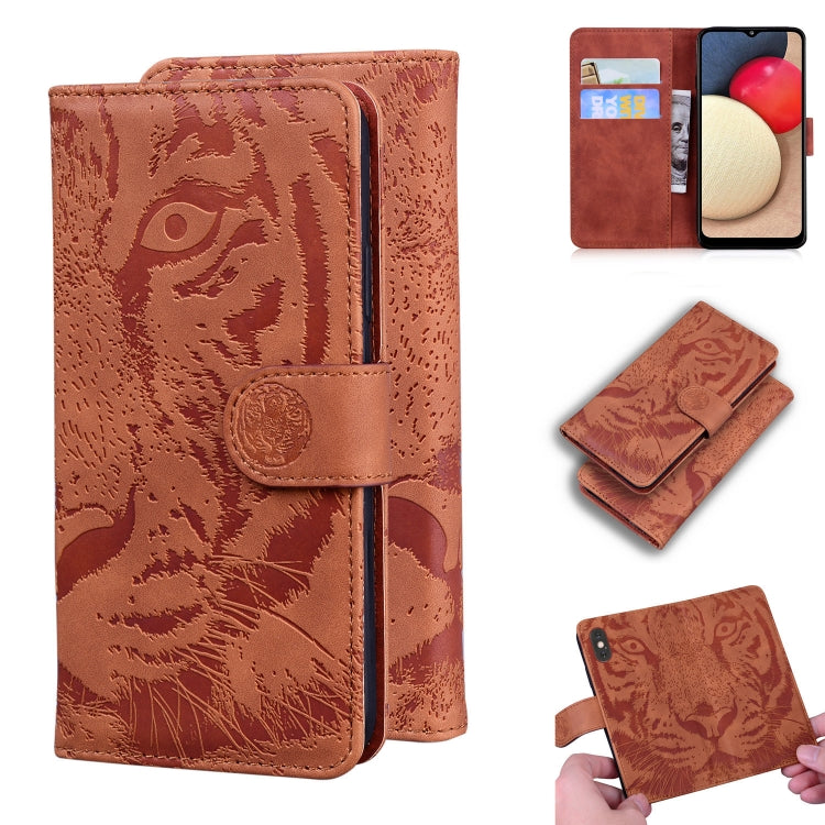 Tiger Embossing Pattern Horizontal Flip Leather Case with Holder & Card Slots & Wallet, For Motorola Moto G Power (2021), For Motorola Moto G Stylus (2021), For Samsung Galaxy A52 5G, For Samsung Galaxy A02s EU Version