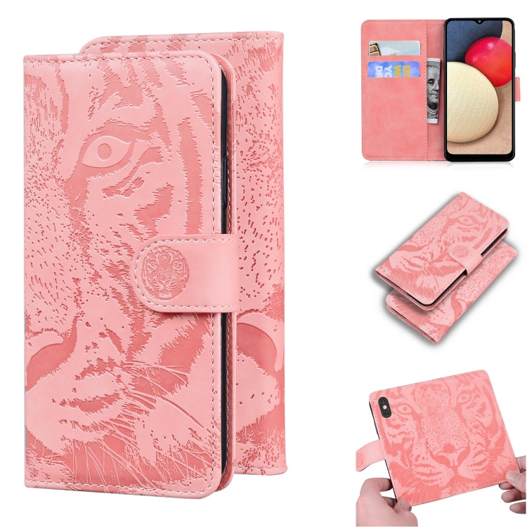 Tiger Embossing Pattern Horizontal Flip Leather Case with Holder & Card Slots & Wallet, For Motorola Moto G Power (2021), For Motorola Moto G Stylus (2021), For Samsung Galaxy A52 5G, For Samsung Galaxy A02s EU Version