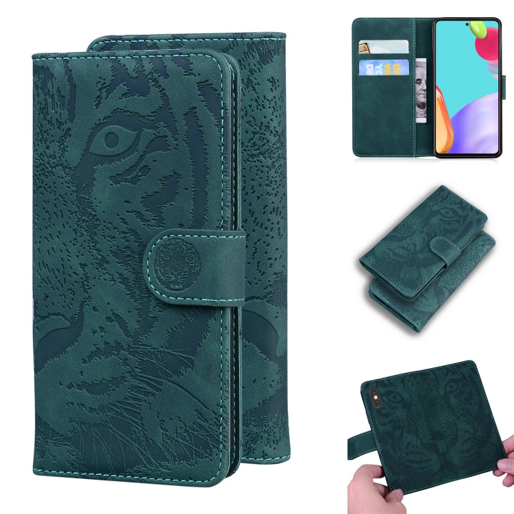 Tiger Embossing Pattern Horizontal Flip Leather Case with Holder & Card Slots & Wallet, For Motorola Moto G Power (2021), For Motorola Moto G Stylus (2021), For Samsung Galaxy A52 5G, For Samsung Galaxy A02s EU Version