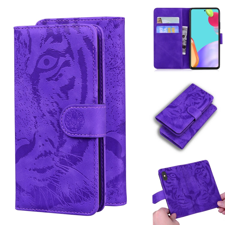 Tiger Embossing Pattern Horizontal Flip Leather Case with Holder & Card Slots & Wallet, For Motorola Moto G Power (2021), For Motorola Moto G Stylus (2021), For Samsung Galaxy A52 5G, For Samsung Galaxy A02s EU Version