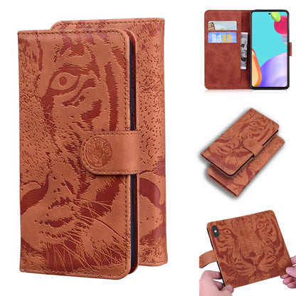 Tiger Embossing Pattern Horizontal Flip Leather Case with Holder & Card Slots & Wallet, For Motorola Moto G Power (2021), For Motorola Moto G Stylus (2021), For Samsung Galaxy A52 5G, For Samsung Galaxy A02s EU Version
