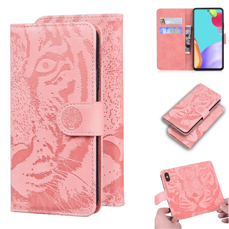 Tiger Embossing Pattern Horizontal Flip Leather Case with Holder & Card Slots & Wallet, For Motorola Moto G Power (2021), For Motorola Moto G Stylus (2021), For Samsung Galaxy A52 5G, For Samsung Galaxy A02s EU Version